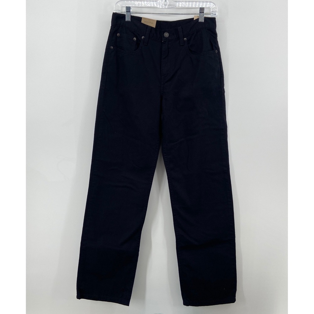 Levis Low Pro Straight Leg Jeans Black Mid Rise Denim 27x30 A19640016